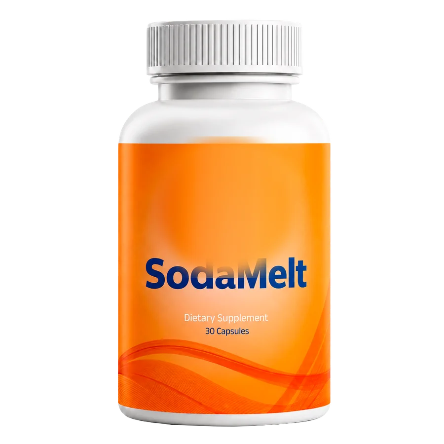 SodaMelt dietary supplement bottle, 30 capsules